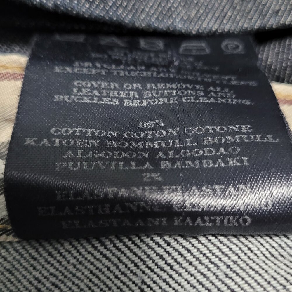 Women's Burberry Dark Blue Denim Wide Leg Jeans - Picture 6 of 6